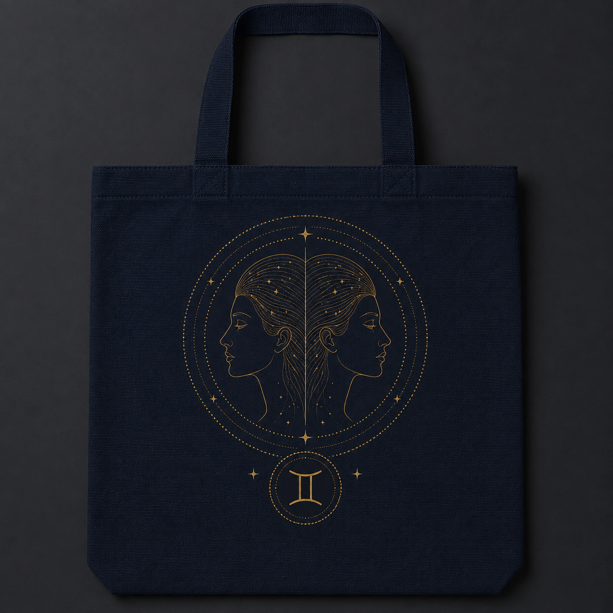 Gemini — Twin Faces Tote